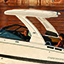 HTX Folding Hardtop Tower with Ski Tow - White
